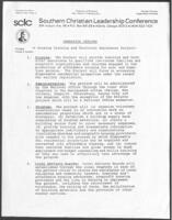 "Operation Jericho" Information Sheet, circa 1989