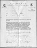 Correspondence Regarding the Abolishment of SCLC/W.O.M.E.N., 1998-1999