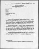 Correspondence to Sheila Sisulu from James Orange, February 2002