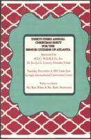 SCLC/W.O.M.E.N. 33rd Annual Senior Citizen Christmas Party Program, December 4, 2012
