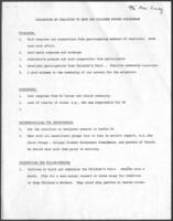 Coalition To Save Our Children Prayer Pilgrimage Evaluation Notes, 1980