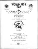 World AIDS Day Program, December 1, 1990