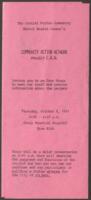 Project C.A.N. (Community Action Network) Open House Brochure, 1981