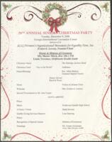 29th Annual Seniors Christmas Party Program, December 9, 2008