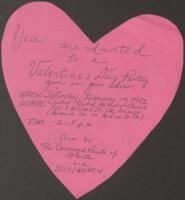 Valentine's Day Party Invitation for Atlanta Missing and Murdered Children Families, 1981