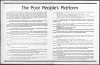 The Poor People's Platform, 1972
