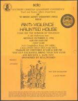 SCLC Anti-Violence Haunted House Flyer, 1994