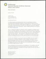 Correspondence to Joseph E. Lowery from Lonnie G. Bunch, January 26, 2011