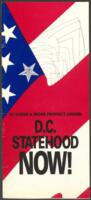 "D.C. Statehood Now!" Brochure, circa 1988