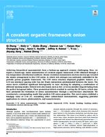 A Covalent Organic Framework Onion Structure