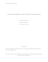 Culturally Relevant Pedagogy in an Online Community of Undergraduate Students