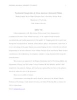 Psychosocial Characteristics of African American Cybersecurity Victims