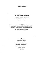 The effect of labor legislation upon Negro industry in Georgia from 1860 to 1900, 1934