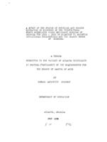 A study of the status of physical and health education in eighteen of the thirty-three state accredited negro secondary schools of Georgia for 1934 - 1935 in relation to accepted educational philosophies and the health needs of negroes., 1935