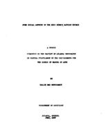 Some social aspects of the Reed Street Baptist Church, 1937