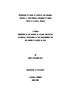 Employment of women in domestic and personal service, with special reference to Negro women in Atlanta, Georgia, 1939