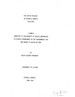 The Indian problem in colonial Georgia 1745-1763, 1939