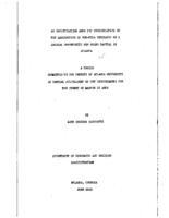 An investigation into the possibilities of the manufacture of non-cola beverages as a logical opportunity for Negro capital in Atlanta, 1940