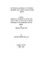 The educational activities of the federal government 1935 to 1940: a phase of public welfare, 1941