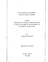 An application of the concentric theory of ecology to Atlanta, 1941