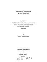 Some projective transformations and their applications, 1943