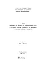A study of the attitudes of parents in relationship to the illegitimate pregnancy of their daughters, 1945