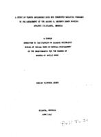 A study of eleven adolescent boys who presented behavior problems to the management of the Alonzo F. Herndon Homes Housing Project in Atlanta, Georgia, 1945