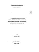 Atlanta Georgia's plan against venereal diseases, 1946