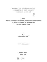 A comparative study of the academic achievement of children with and without kindergarten-experiences in the first grade
