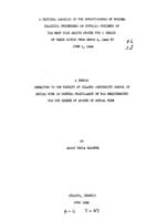 A critical analysis of the effectiveness of epidemiological procedures in syphilis patients at the West Side Health Center for a period of three months from March 1, 1945 to June 1, 1945, 1946