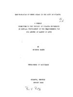 The evolution of negro areas in the city of Atlanta, 1946