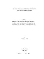 The effect of the social security act in increasing social services to negro children, 1947