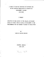 A study of services rendered by Travelers Aid United Service Organization to Negroes in Montgomery, Alabama 1942-1946, 1947