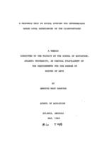 A resource unit in social studies for intermediate grade level experiences of the disadvantaged, 1969