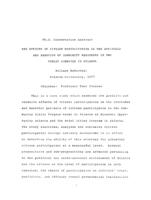 The effects of citizen participation on the attitudes and behavior of community residents in two public agencies in Atlanta, 1977