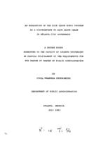 An evaluation of the sick leave bonus program as a disincentive to sick leave usage in Atlanta city government, 1983