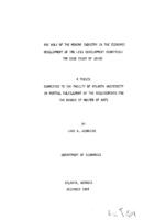 The role of the mining industry in the economic development of the less development countries: the case study of Zaire, 1985