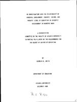 An investigation into the relationship of parental involvement, parents' income, and parents' level of education in students' achievement in academic work, 1988