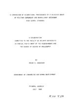 A comparison of occupational preferences of a selected group of military dependent and nonmilitary dependent high school students, 1989