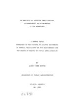 An analysis of employee participation in management decision-making in the workplace, 1989