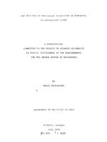 The politics of population relocation in Ethiopia: an exploratory study, 1989