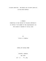 Violent behavior: the media and violent behavior in the high schools, 1989