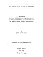 An examination of the causes of job dissatisfaction among customer service employees at Southern Bell, 1989
