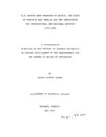 U.S.-Soviet arms transfer to Africa: the cases of Ethiopia and Somalia and the implication for international and regional security 1970-1984, 1989