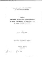 American sports: the exploitation of Afro-American athletes?, 1989
