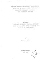 Political economy of development: Discussion and analysis of the Nigerian Federal Government development policies on agriculture over the period: 1975-1985, 1989