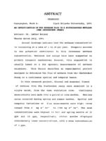 An investigation of the methane flux in a southeastern wetland (the Okefenokee Swamp), 1991