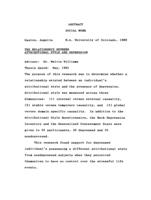 The relationship between attributional style and depression, 1991