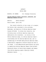African American women's attitudes, knowledge, and behaviors towards HIV/AIDS, 1991
