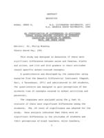 An investigation of differences in attitudes toward school-related concepts of students classified according to gender, race, and grade level, 1991